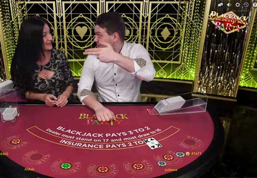 Live Blackjack spelen