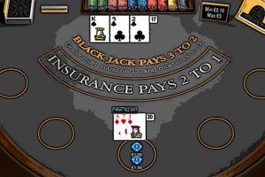 De Blackjack tafel
