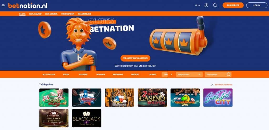 betnation casino blackjack spel lobby