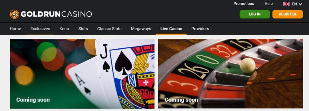 goldrun casino overzicht live blackjack spel lobby