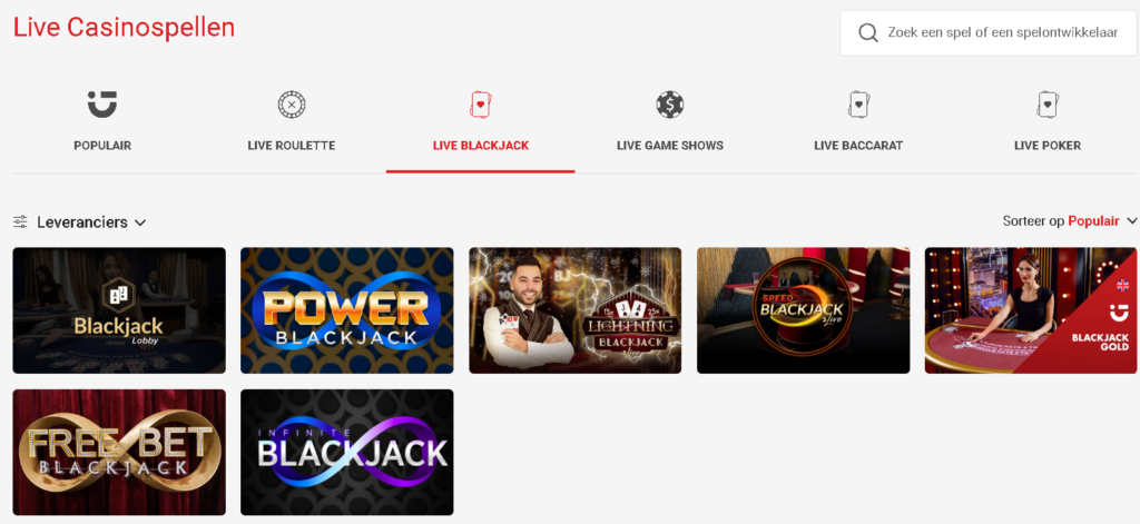 circus casino blackjack spellen